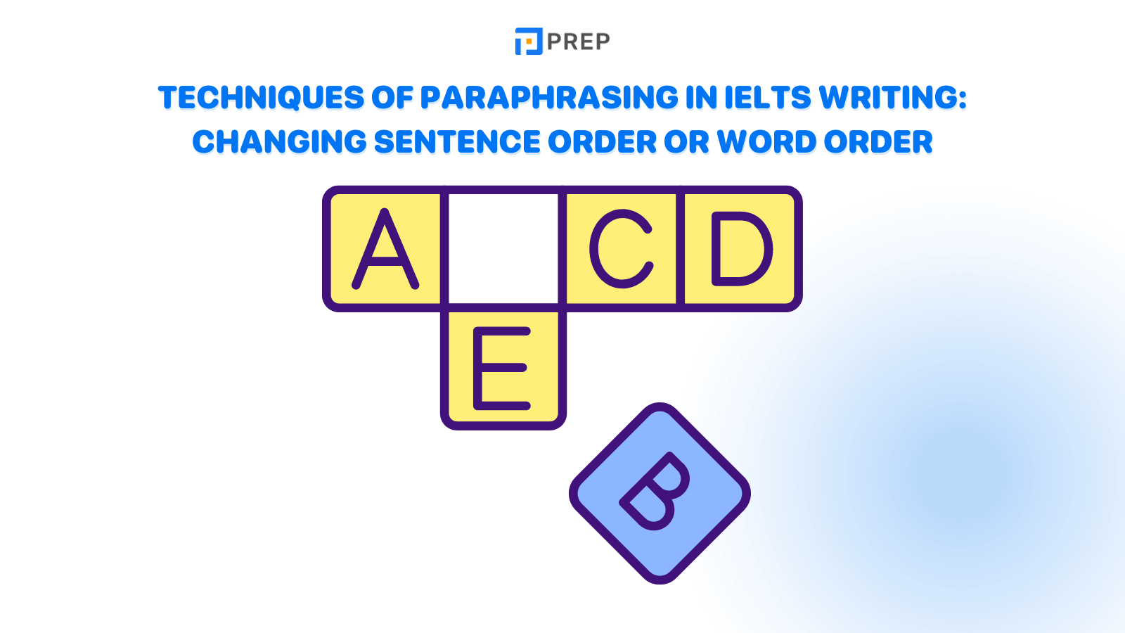 Techniques of paraphrasing in IELTS Writing: Changing sentence order or word order