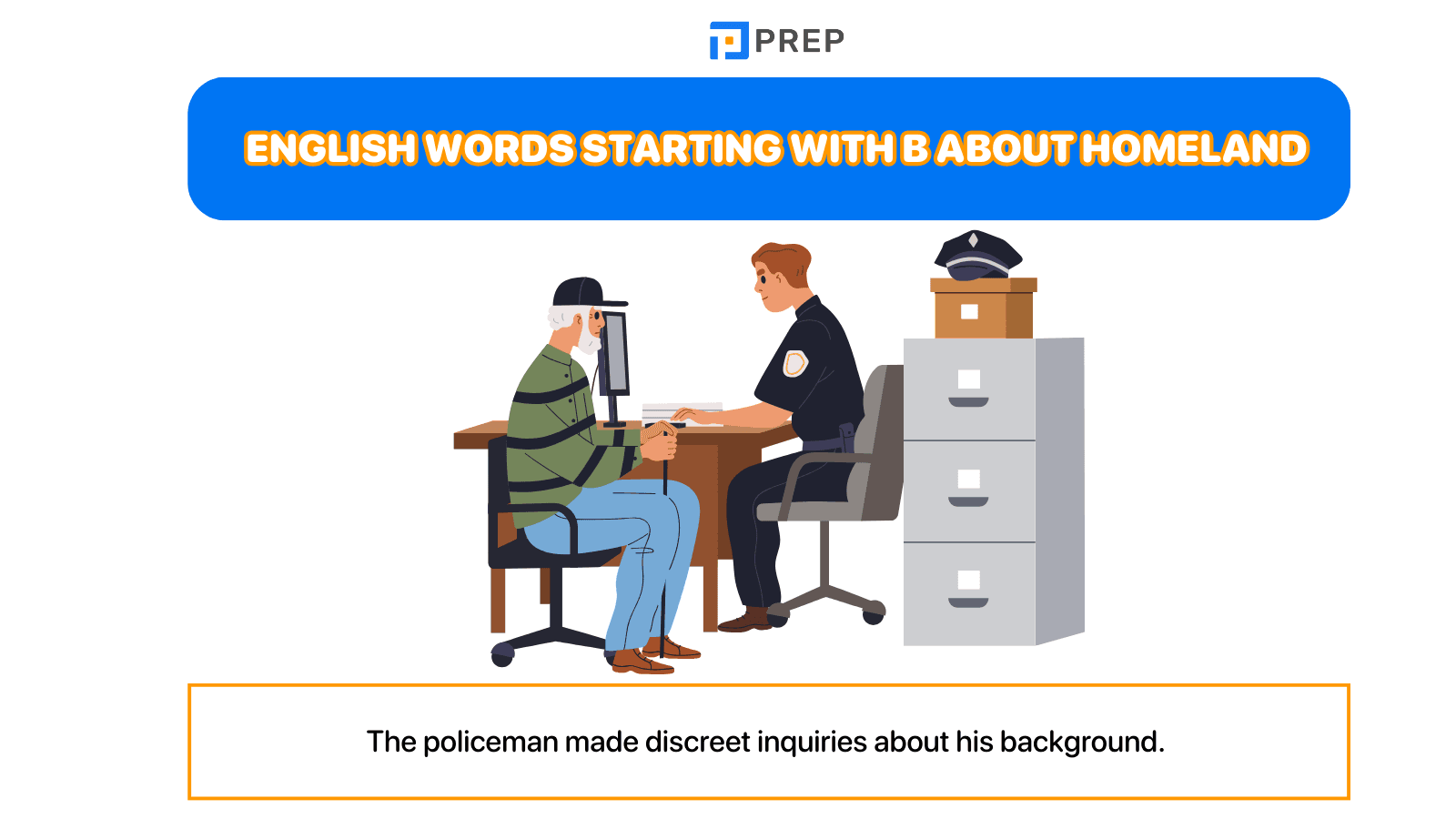 English words starting with B about homeland