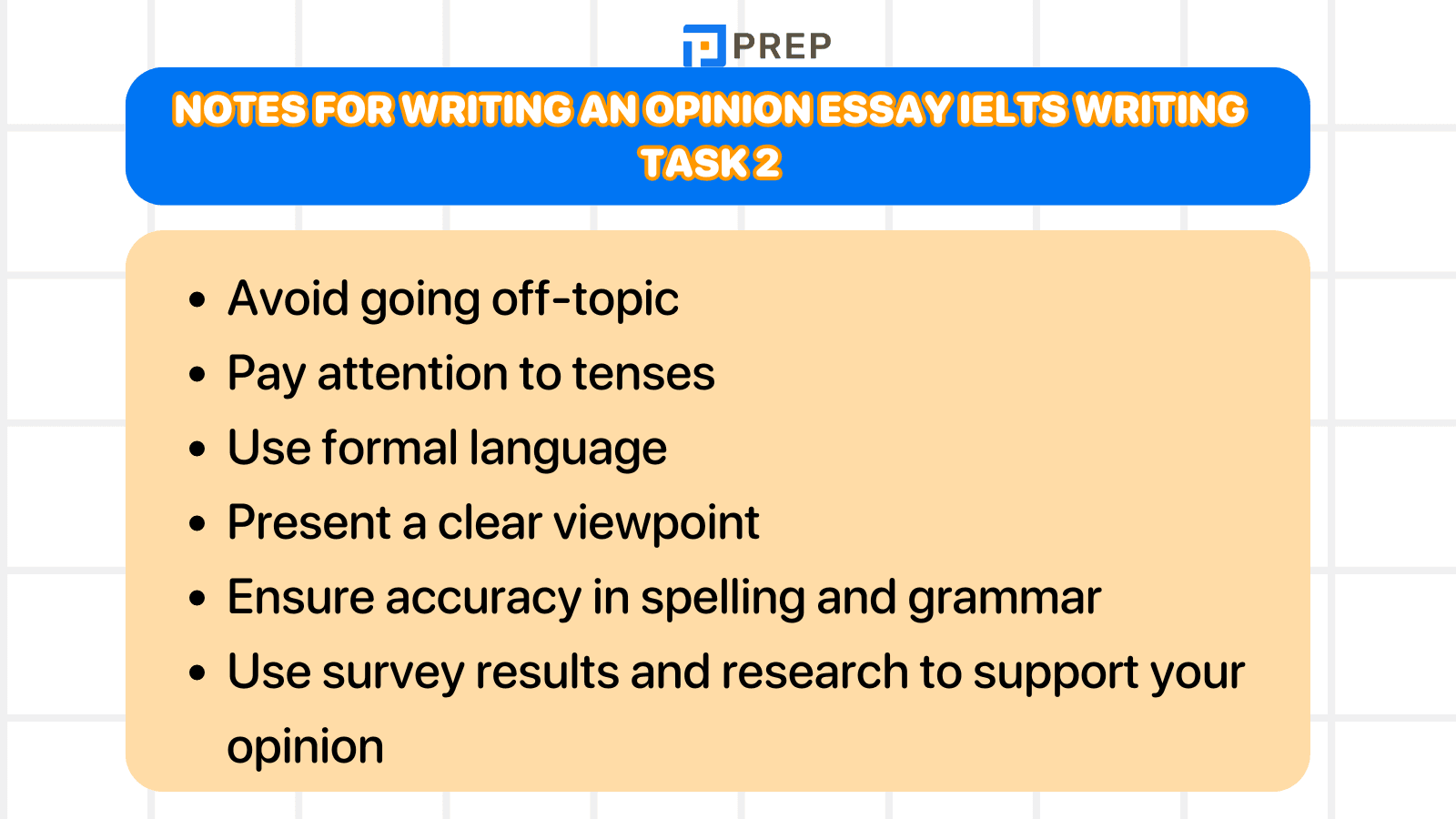 Notes for writing an Opinion Essay IELTS Writing Task 2