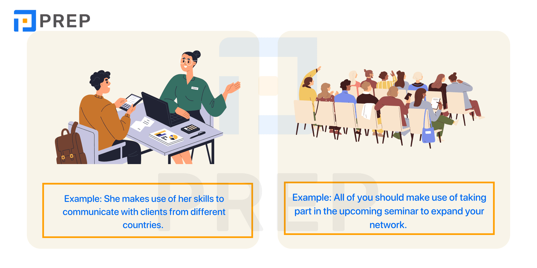 Usage of Make use of