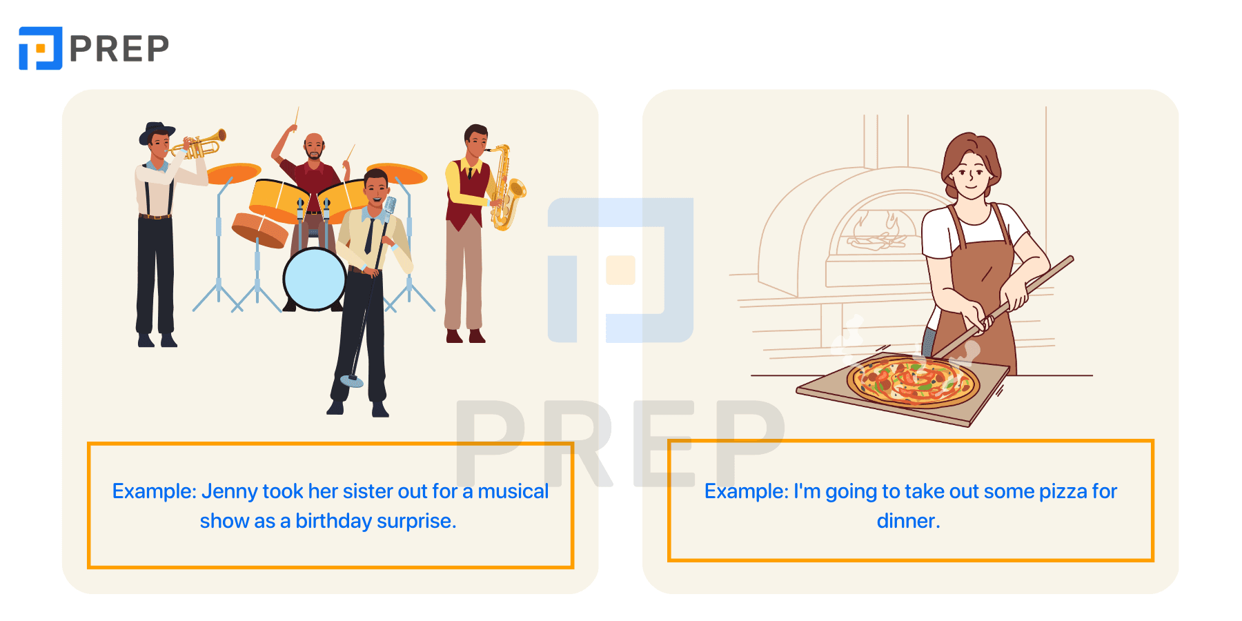 What is Take out in English?