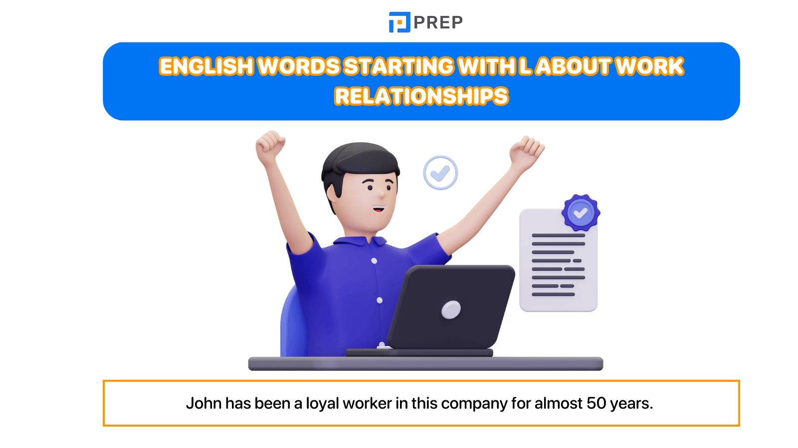 English words starting with L about work relationships