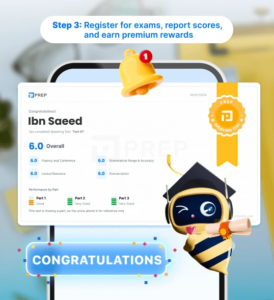 Prep Supports Exam Registration - Preppies Report Scores, Receive Exclusive Recognition Gifts